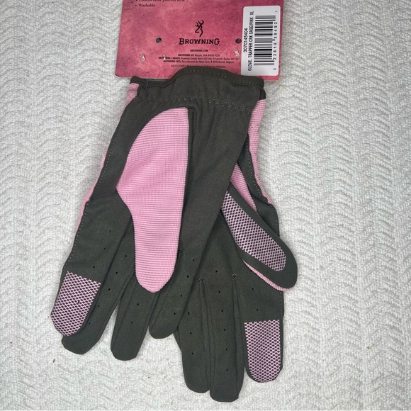 bronwing / trapper creek ladies gloves in sage/pink size XL - Picture 3 of 6
